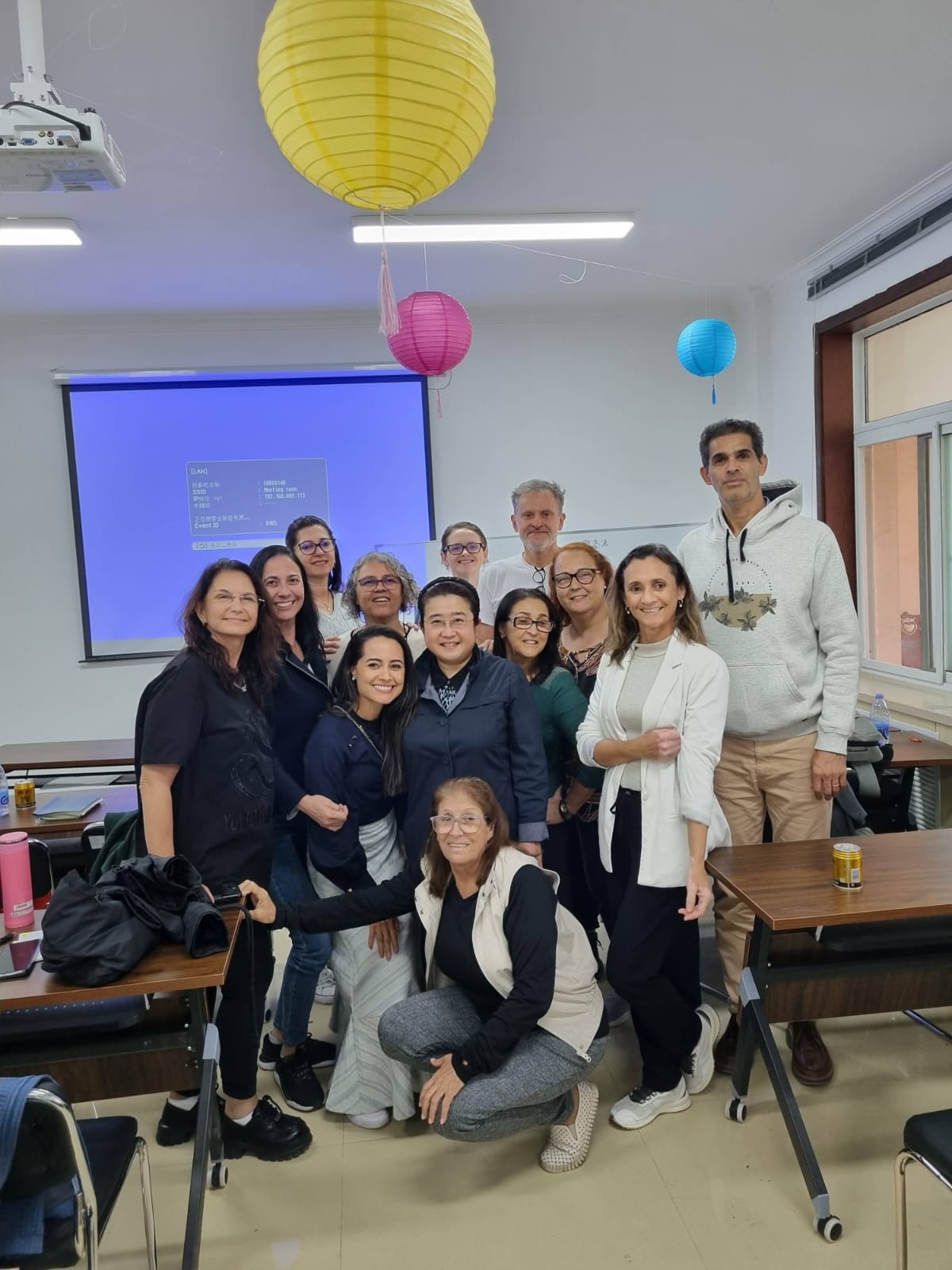 Grupo em atividade cultural na China